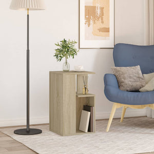 Sidobord sonoma-ek 35x35x60 cm konstruerat trä