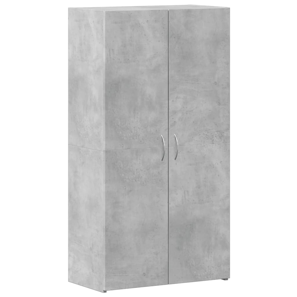 Dokumentskåp betonggrå 60x32x115 cm konstruerat trä