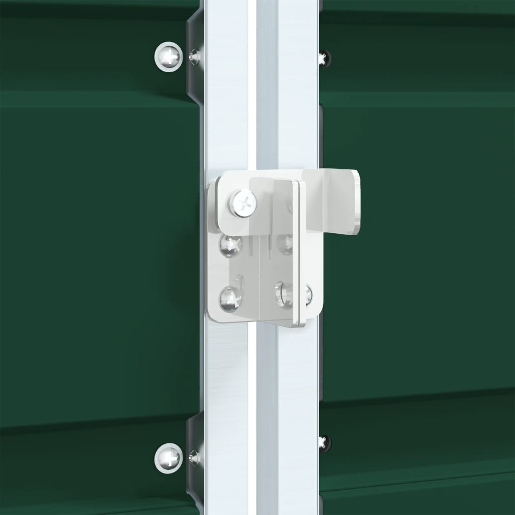 Soptunna för tre soptunnor grön 216x81x115 cm stål