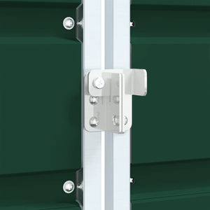 Soptunna för tre soptunnor grön 216x81x115 cm stål