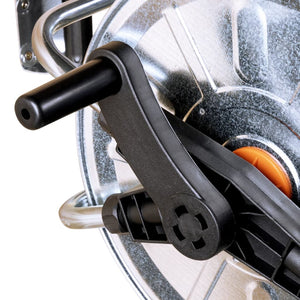 Slangvinda väggmonterad för 50m 1/2" eller 35m 3/4" stålslang