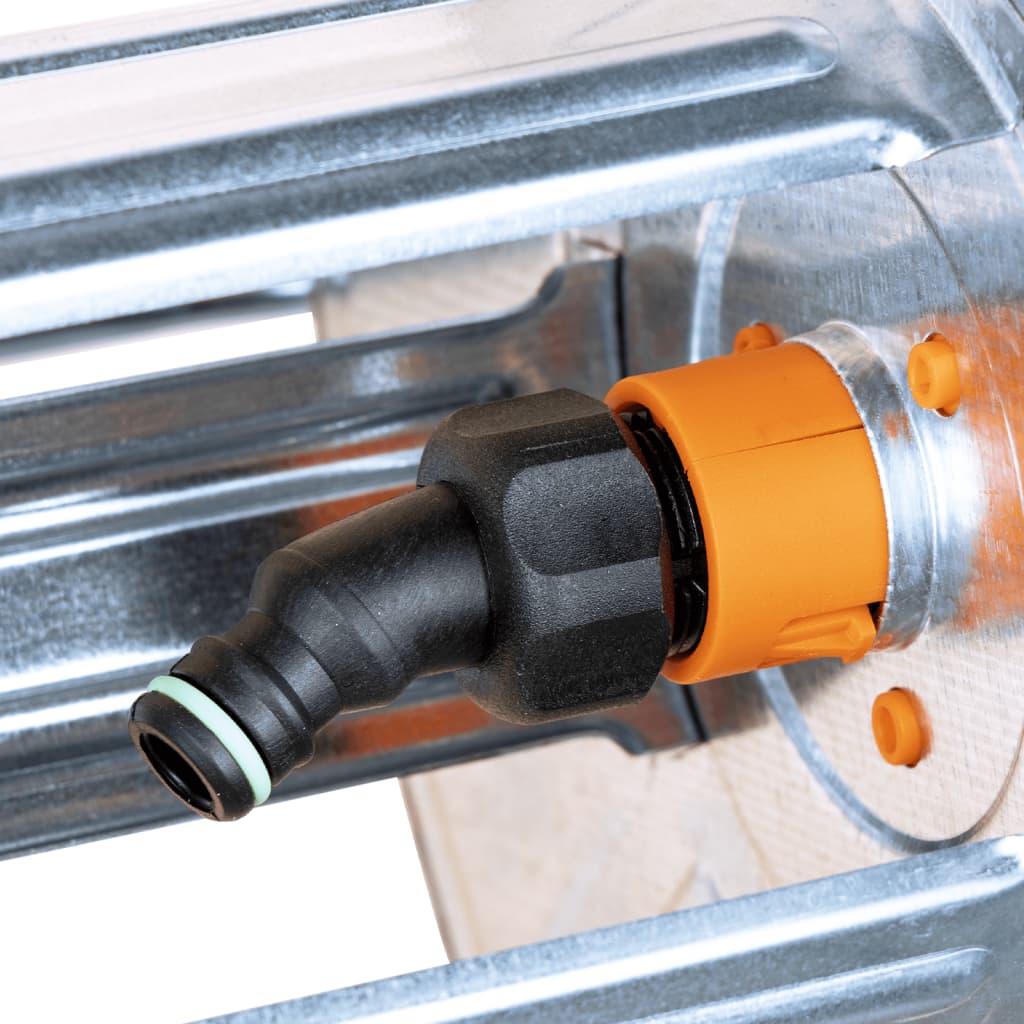 Slangvinda väggmonterad för 50m 1/2" eller 35m 3/4" stålslang