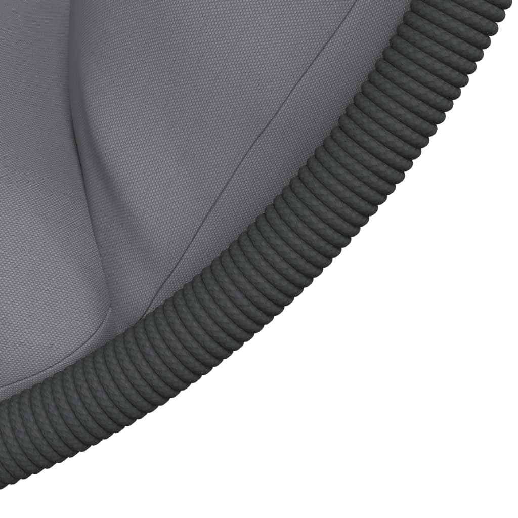 Hängstol med stativ grå rotting och stål