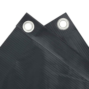 Insynsskydd för balkong antracit 600x75 cm PVC