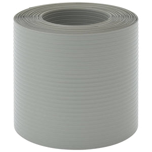 Insynsskydd för trädgården 10 st PVC 252,5x19 cm stengrå