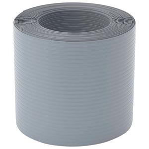 Insynsskydd för trädgården 10 st PVC 252,5x19 cm grå