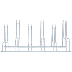 Cykelställ för 6 cyklar fristående galvaniserat stål