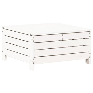 Loungegrupp för trädgården 7 delar vit massiv furu