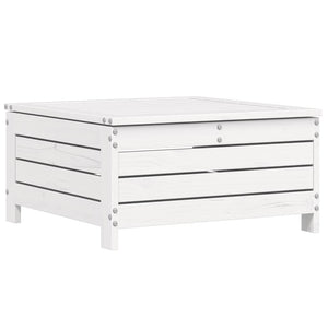 Soffgrupp för trädgården 6 delar vit massiv furu