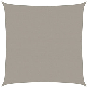 Solsegel 160 g/m² fyrkantig ljusgrå 4,5x4,5 m HDPE