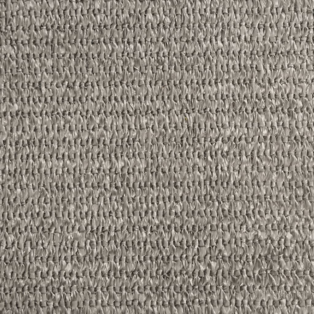 Solsegel 160 g/m² rektangulär ljusgrå 2x3 m HDPE