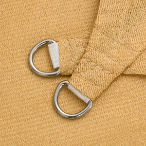 Solsegel 160 g/m² rektangulär sand 2,5x3,5 m HDPE