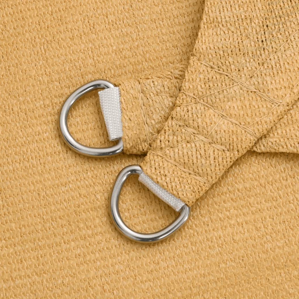 Solsegel 160 g/m² rektangulär sand 2,5x4 m HDPE