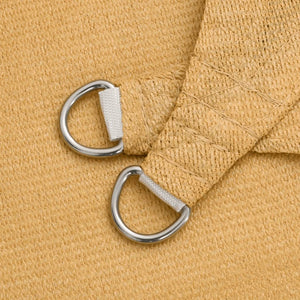 Solsegel 160 g/m² rektangulär sand 2,5x4 m HDPE