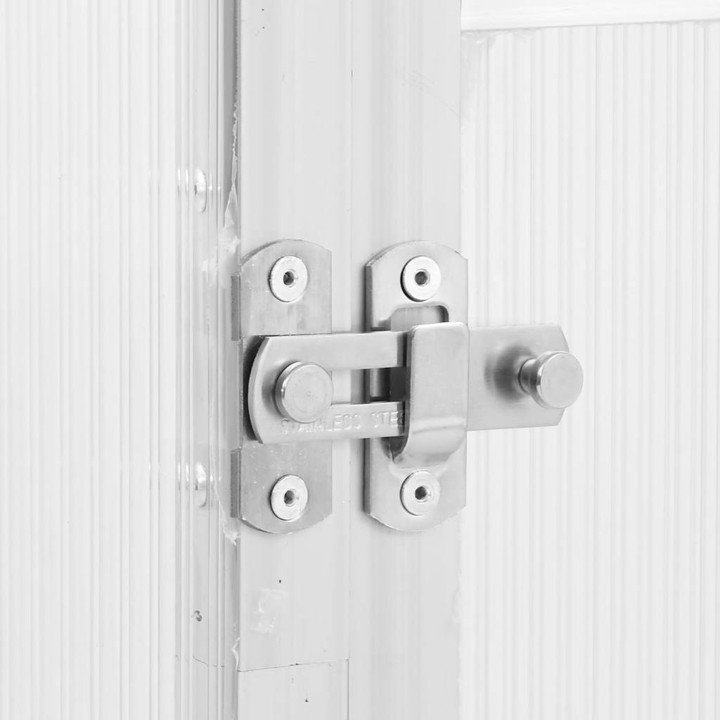 Växthus med ram silver 169x114x202 cm aluminium