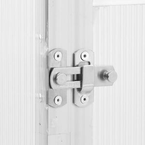 Växthus med ram silver 169x114x202 cm aluminium