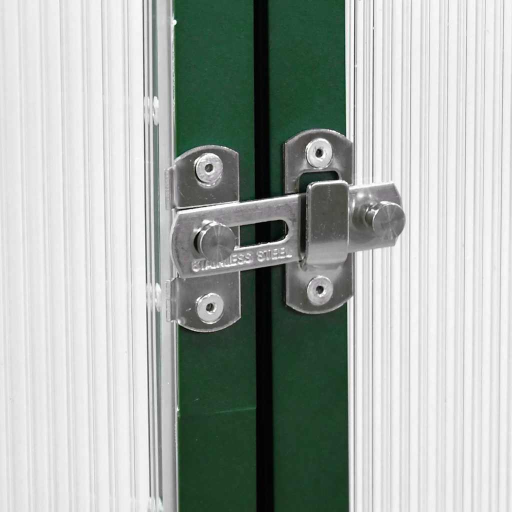 Växthus med ram grön 169x114x202 cm aluminium