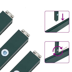 Växthus med ram grön 169x114x202 cm aluminium