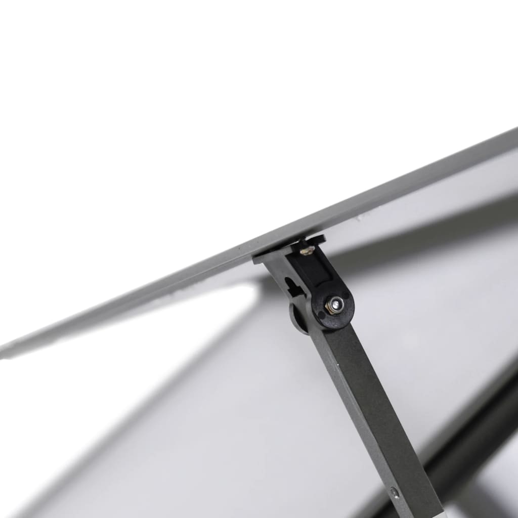 Växthus med ram antracit 169x114x202 cm aluminium