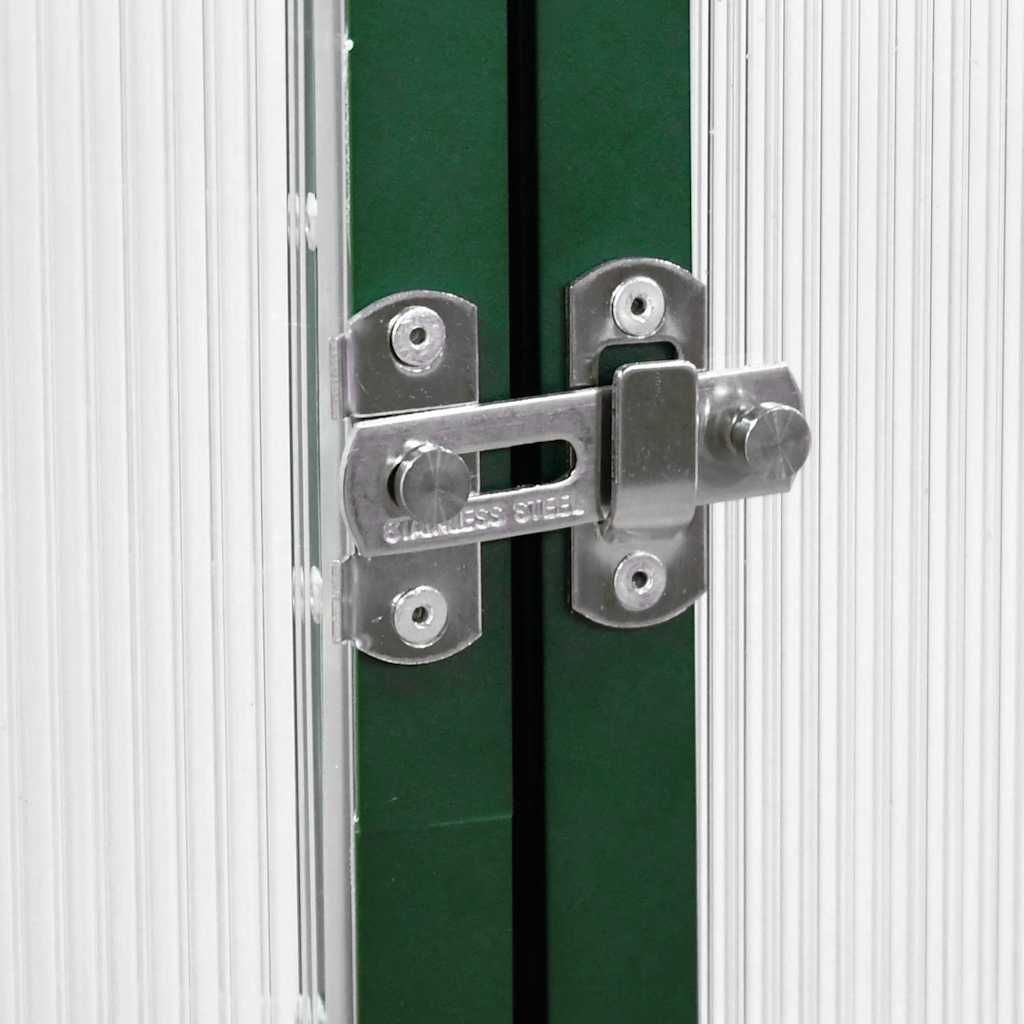 Växthus med ram grön 169x169x202 cm aluminium