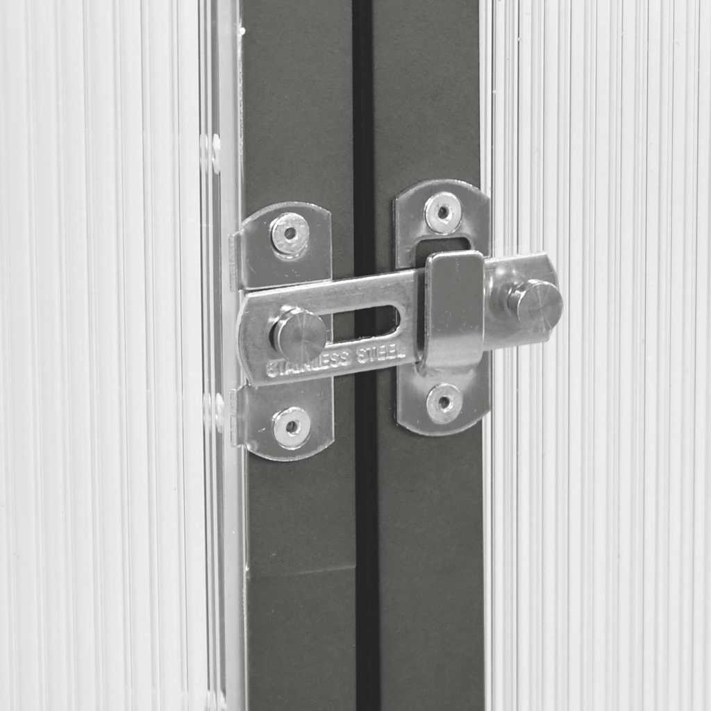 Växthus med ram antracit 169x169x202 cm aluminium