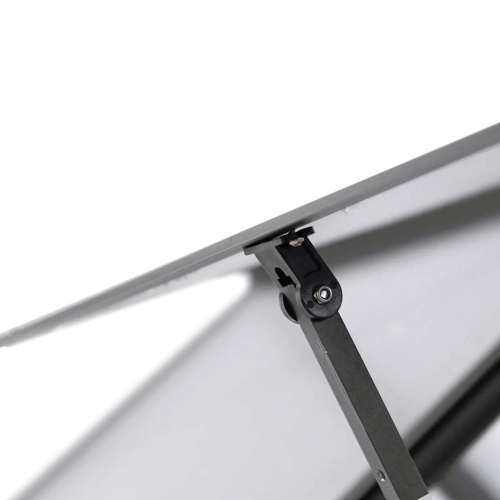 Växthus med ram antracit 169x169x202 cm aluminium