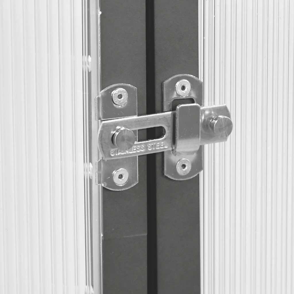 Växthus med ram antracit 224x169x195 cm aluminium