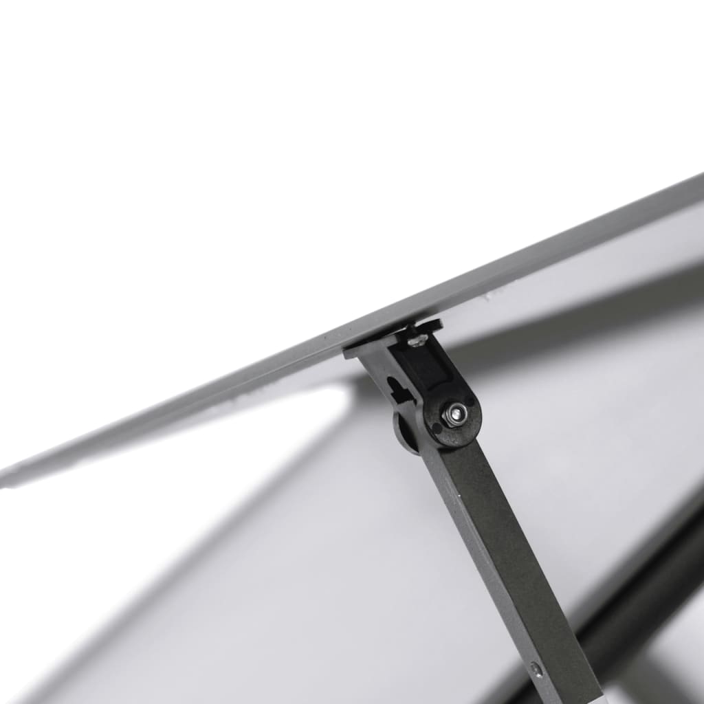 Växthus med ram antracit 224x169x195 cm aluminium