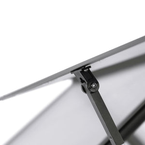 Växthus med ram antracit 224x169x195 cm aluminium