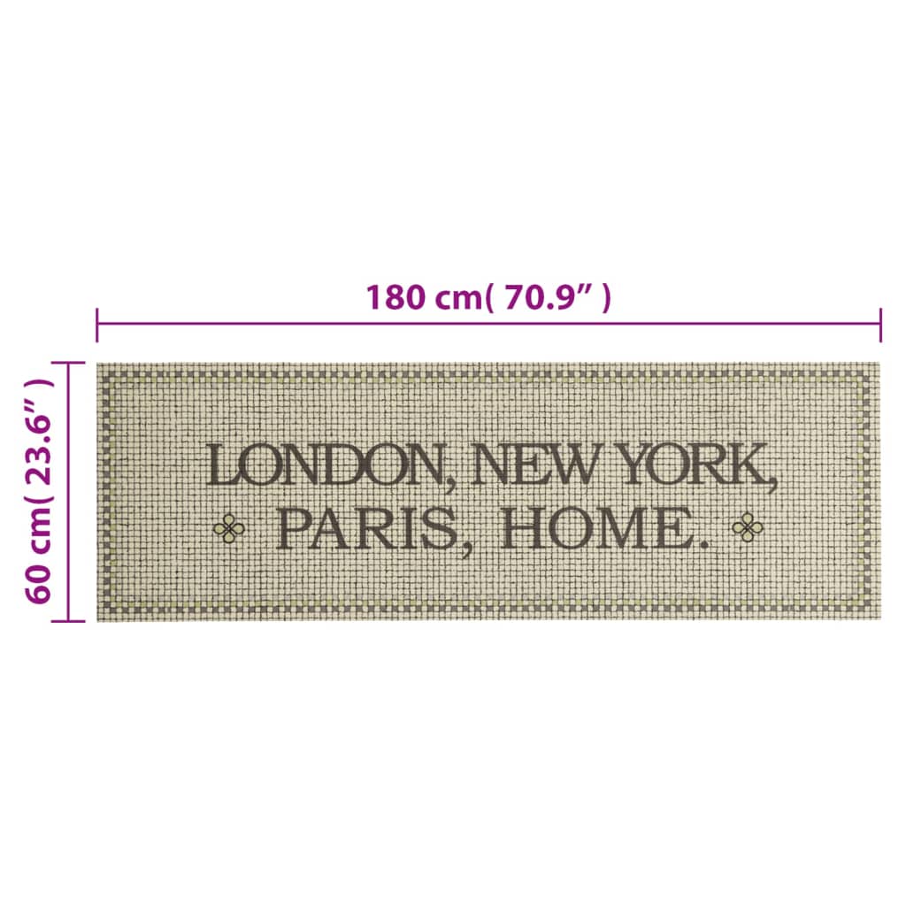 Köksmatta maskintvättbar Capital Home 60x180 cm sammet