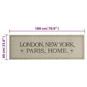 Köksmatta maskintvättbar Capital Home 60x180 cm sammet