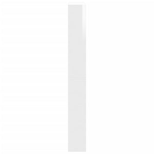 Skoskåp med spegel 4 skåp högglans vit 63x17x134 cm