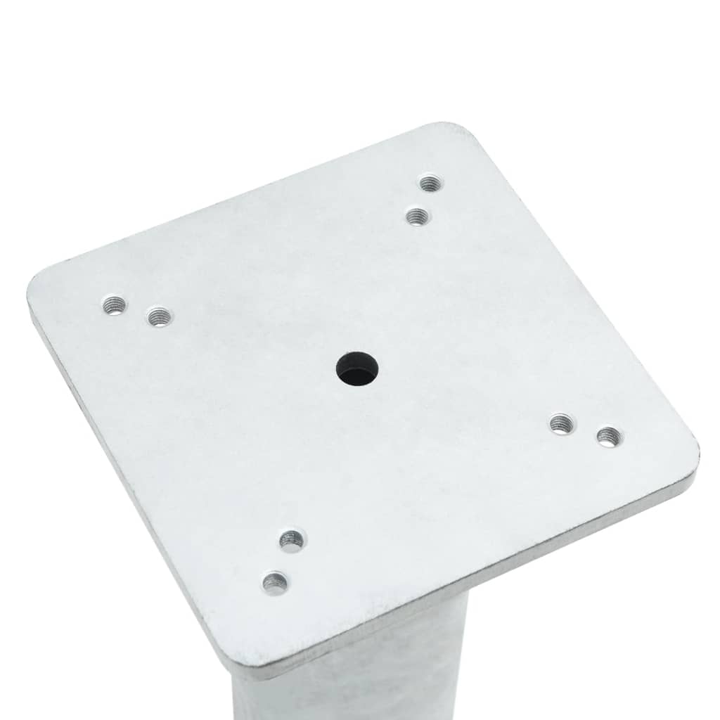 Markfäste för parasoll silver 16x16x39,5 cm stål