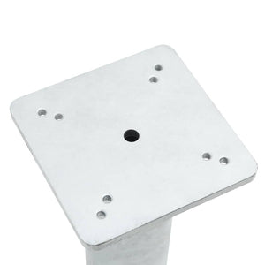 Markfäste för parasoll silver 16x16x39,5 cm stål