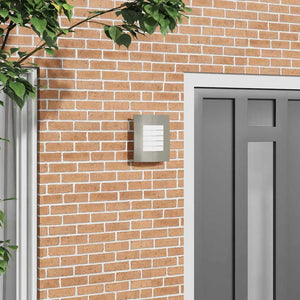 Utomhus vägglampa Silver 23,5 x 9 x 26 cm