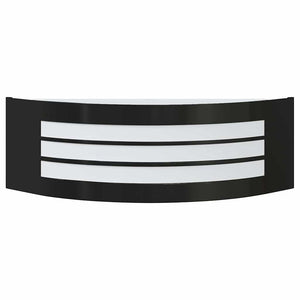 Utomhus vägglampa 2 pcs Svart 32 x 10 x 10 cm