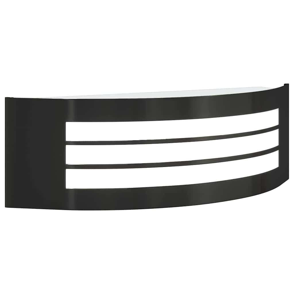 Utomhus vägglampa 2 pcs Svart 32 x 10 x 10 cm