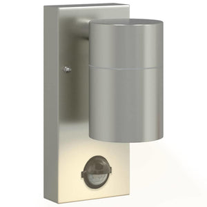 Utomhus vägglampa 2 pcs Silver 6,5 x 10,5 x 16 cm