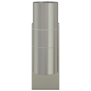 Utomhus vägglampa 2 pcs Silver 7 x 10 x 22 cm