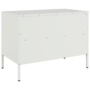 Tv-bänk 2 st vit 68x39x50,5 cm stål