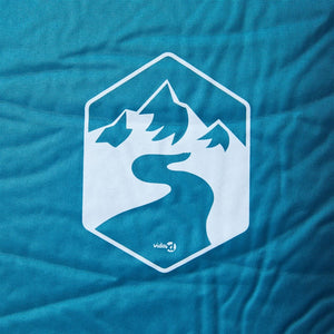 Självuppblåsande campingmadrass med kudde 1 person turkos