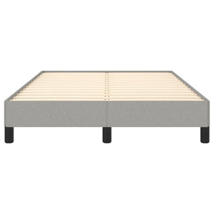 sängram utan madrass ljusgrå 120x190 cm tyg