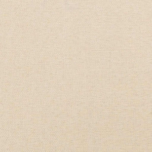 Ramsäng med madrass & LED gräddvit 120x190 cm tyg