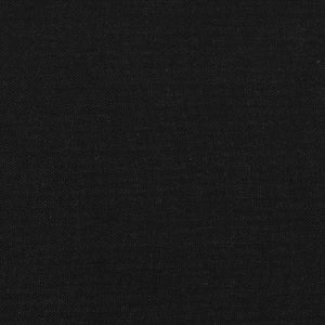 Ramsäng med madrass & LED svart 120x190 cm tyg