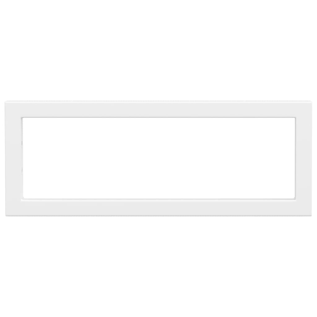 Hyllfästen för tvättställ 2 st vit rektangulärt stål