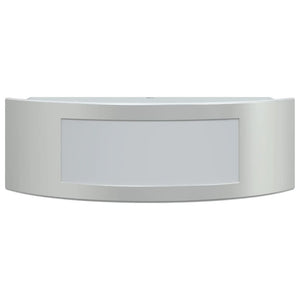 Utomhusvägglampor 2 st silver rostfritt stål