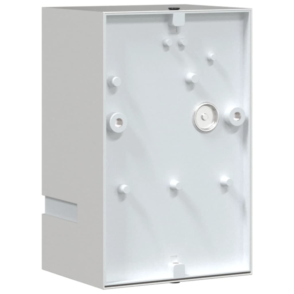 Utomhusvägglampa 2 st silver rostfritt stål