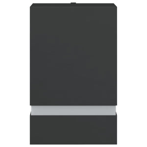 Utomhusvägglampa svart rostfritt stål