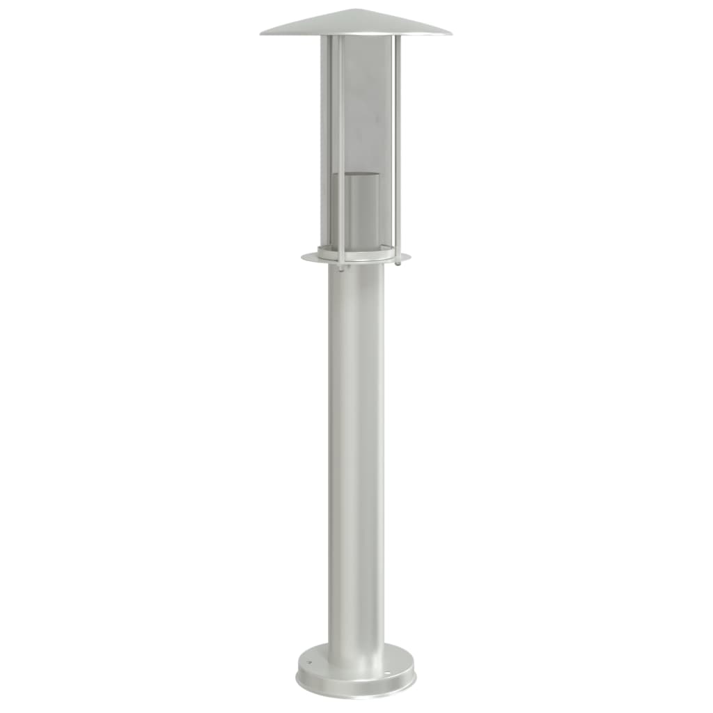 Utomhusgolvlampa silver 60 cm rostfritt stål