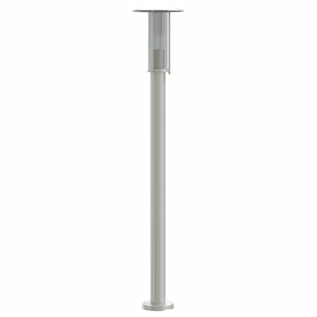 Utomhusgolvlampa silver 100 cm rostfritt stål